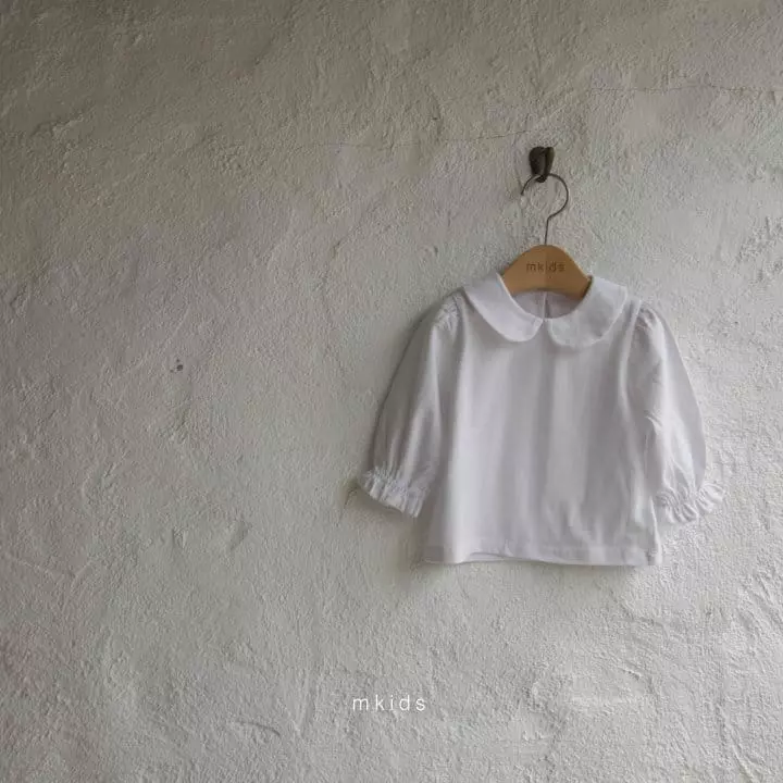 Mkids - Korean Baby Fashion - #babylifestyle - Baisc Round Blouse - 3