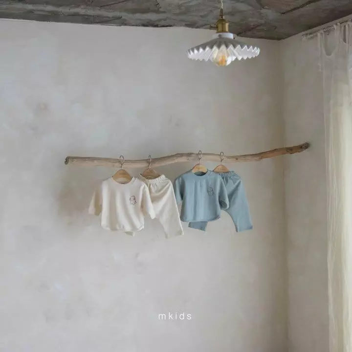 Mkids - Korean Baby Fashion - #babyoninstagram - Dino Top Bottom Set - 8