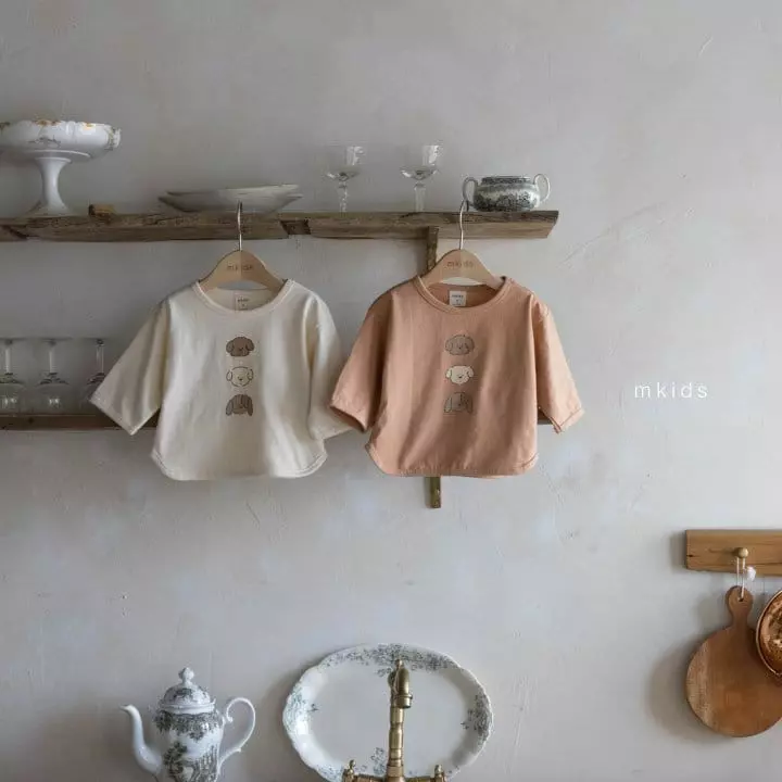 Mkids - Korean Baby Fashion - #babyoutfit - Puppy Tee - 3