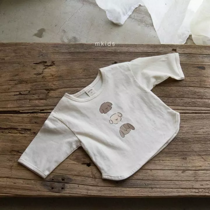 Mkids - Korean Baby Fashion - #babyoutfit - Puppy Tee - 4