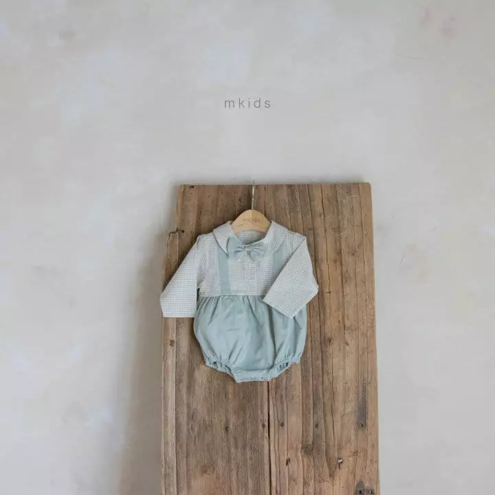 Mkids - Korean Baby Fashion - #babywear - Bebe Dungarees Tiw Bodysuit - 2