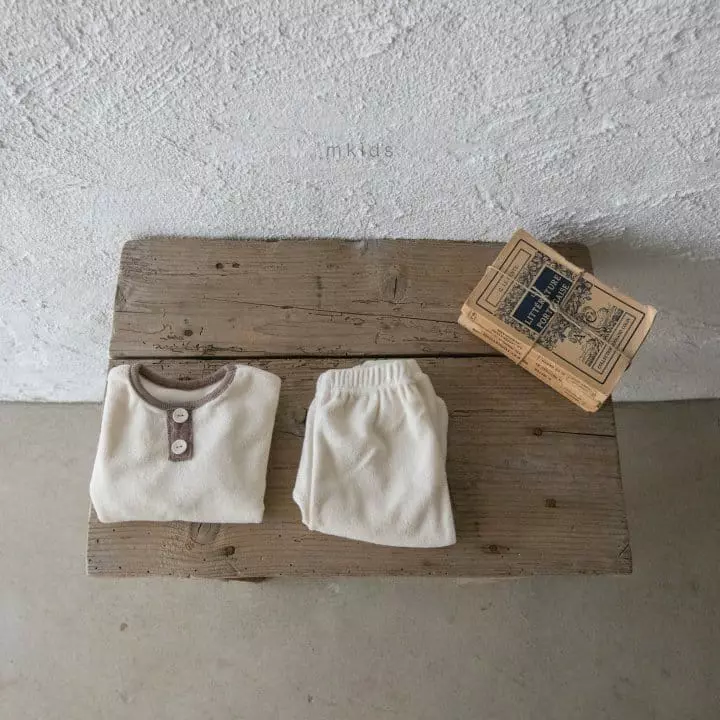 Mkids - Korean Baby Fashion - #babywear - Terry Top Bottom Set - 7