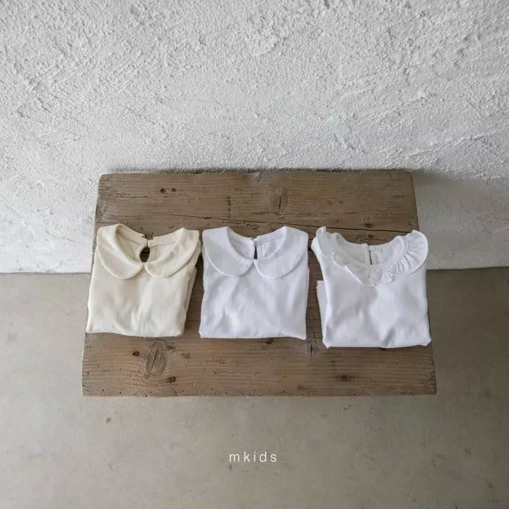 Mkids - Korean Baby Fashion - #onlinebabyboutique - Baisc Round Blouse - 9