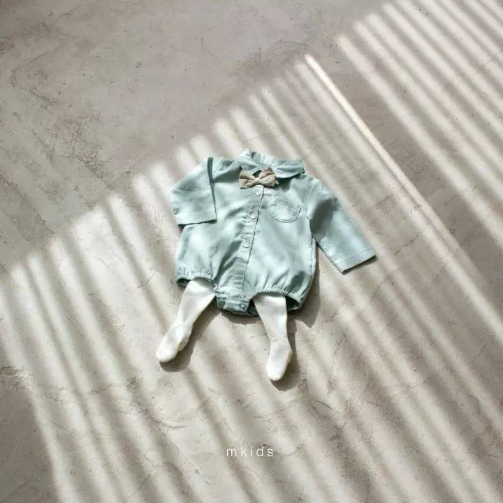Mkids - Korean Baby Fashion - #onlinebabyshop - Bebe Vest Tie Bodysuit - 5