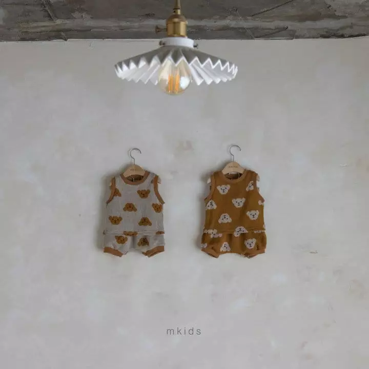 Mkids - Korean Baby Fashion - #onlinebabyshop - Pooh Knit Top Bottom Set - 7