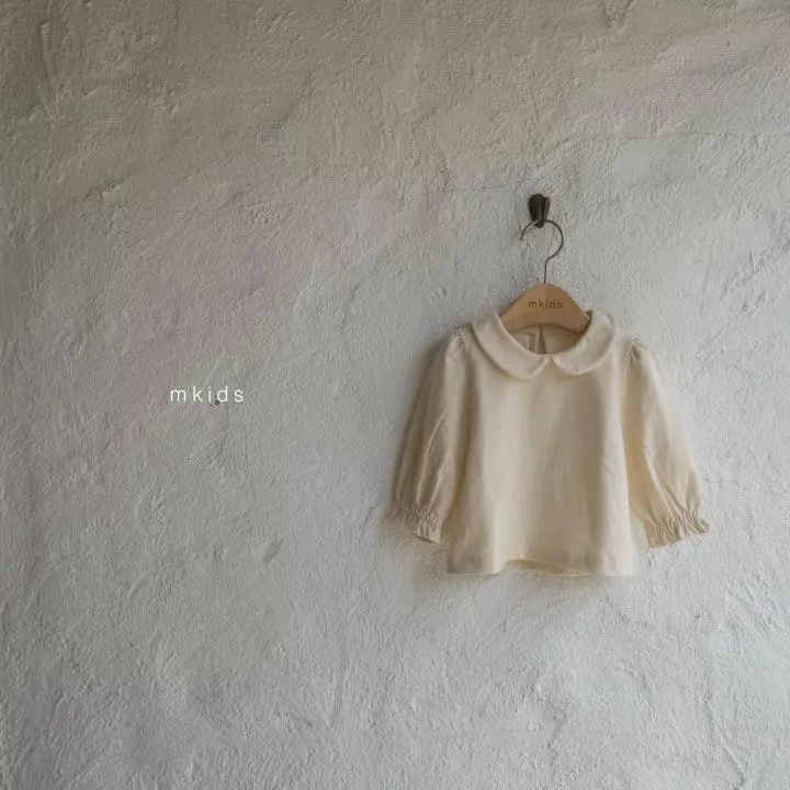 Mkids - Korean Baby Fashion - #onlinebabyshop - Baisc Round Blouse - 10