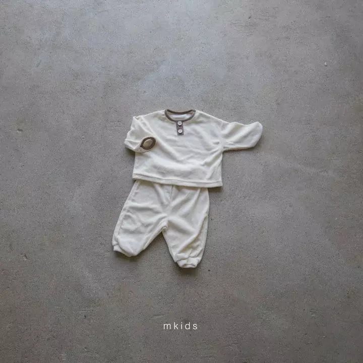 Mkids - Korean Baby Fashion - #onlinebabyshop - Terry Top Bottom Set - 9