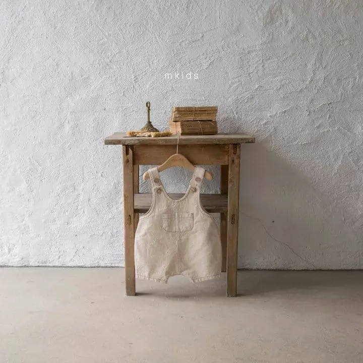 Mkids - Korean Baby Fashion - #onlinebabyshop - Bebe Dungarees Bodysuit - 6