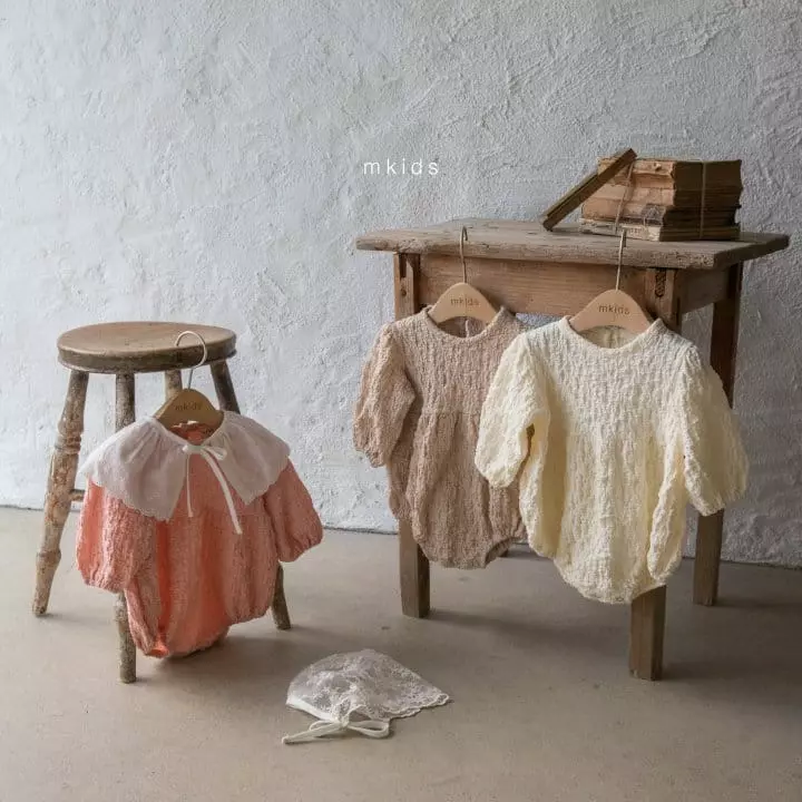 Mkids - Korean Baby Fashion - #onlinebabyshop - Ele Lace Bonnet - 9