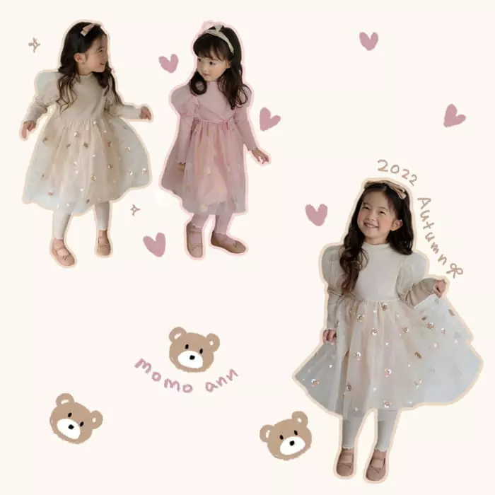 Momo Ann - Korean Children Fashion - #childrensboutique - Mesh One-piece - 11