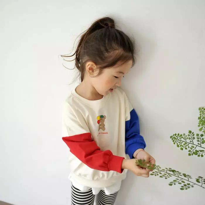 Momo Ann - Korean Children Fashion - #kidsshorts - Balloon Bear Sweatshirt - 4