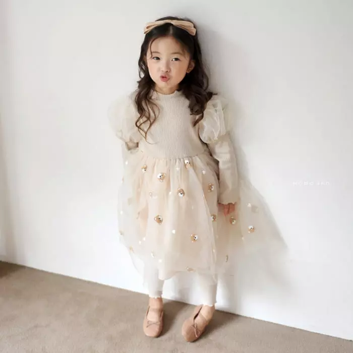 Momo Ann - Korean Children Fashion - #kidzfashiontrend - Mesh One-piece