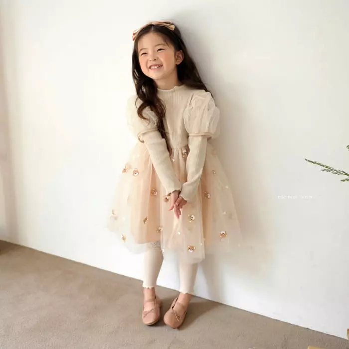 Momo Ann - Korean Children Fashion - #littlefashionista - Mesh One-piece - 3