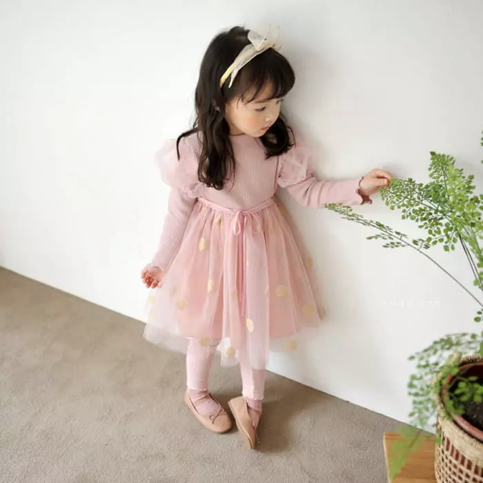 Momo Ann - Korean Children Fashion - #littlefashionista - Mesh One-piece - 4