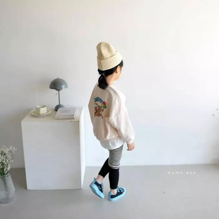Momo Ann - Korean Children Fashion - #prettylittlegirls - Happy Bear Sweatshirt - 8