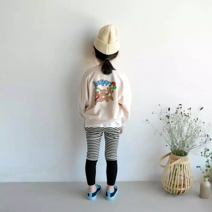 Momo Ann - Korean Children Fashion - #stylishchildhood - Happy Bear Sweatshirt - 11