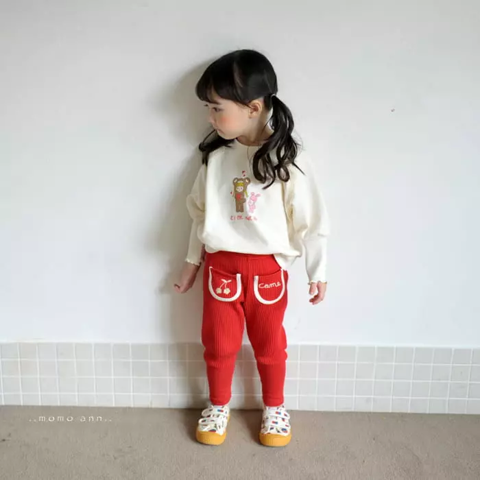 Momo Ann - Korean Children Fashion - #stylishchildhood - Girl Bear Sweatshirt - 5