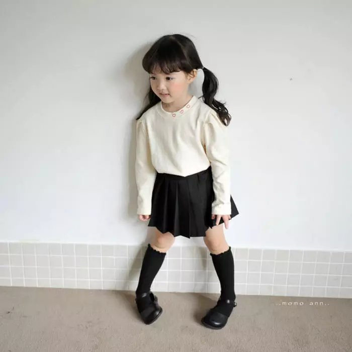 Momo Ann - Korean Children Fashion - #toddlerclothing - Heart Tee - 4