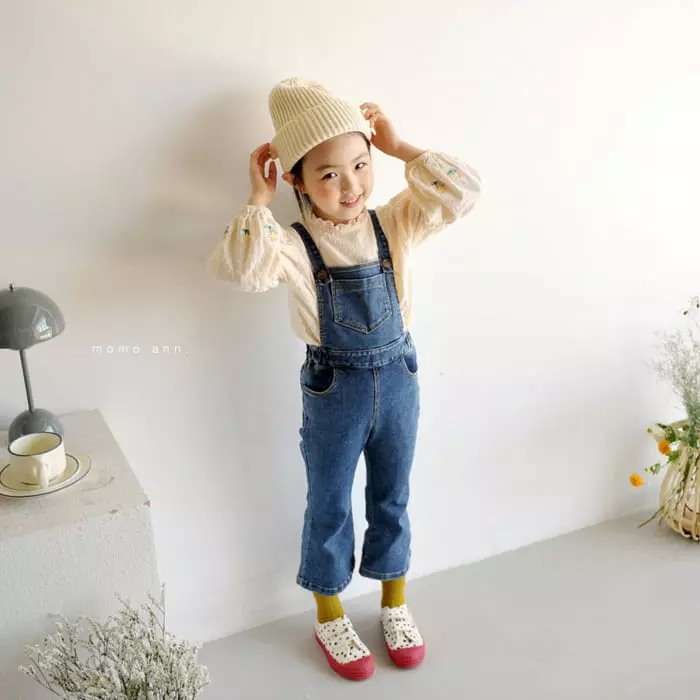 Momo Ann - Korean Children Fashion - #prettylittlegirls - Balloon Sleeves Blouse - 4