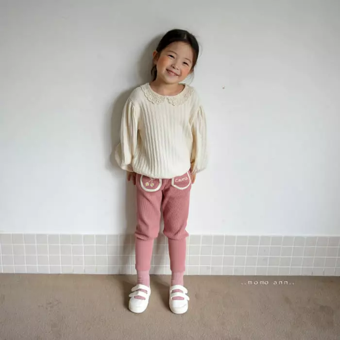 Momo Ann - Korean Children Fashion - #toddlerclothing - Jacquard Tee - 6