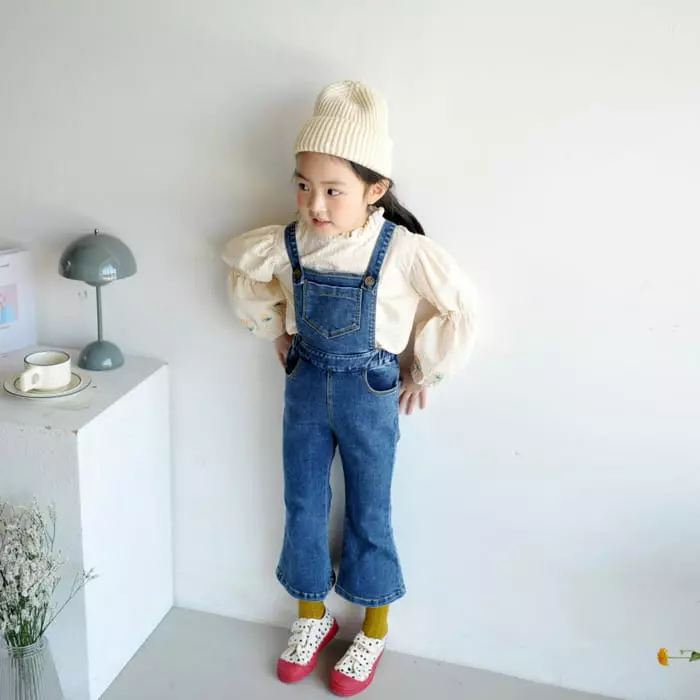 Momo Ann - Korean Children Fashion - #toddlerclothing - Balloon Sleeves Blouse - 5