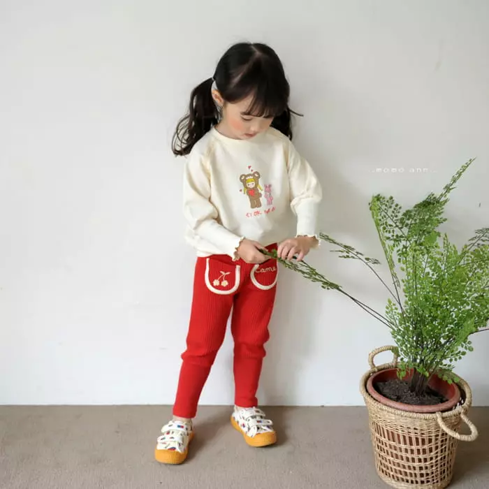 Momo Ann - Korean Children Fashion - #todddlerfashion - Girl Bear Sweatshirt - 4