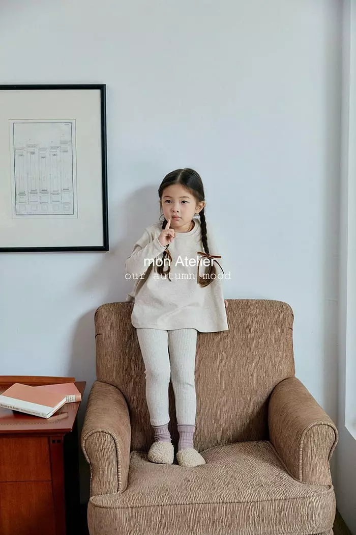 Mon Atelier - Korean Children Fashion - #Kfashion4kids - Love More Leggings - 2