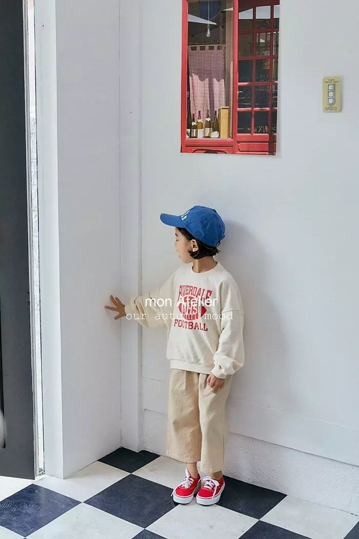 Mon Atelier - Korean Children Fashion - #childrensboutique - Football Sweatshirt - 2