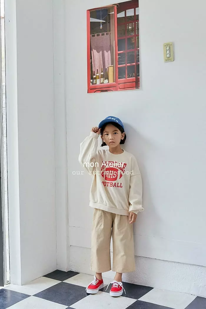 Mon Atelier - Korean Children Fashion - #designkidswear - Football Sweatshirt - 3