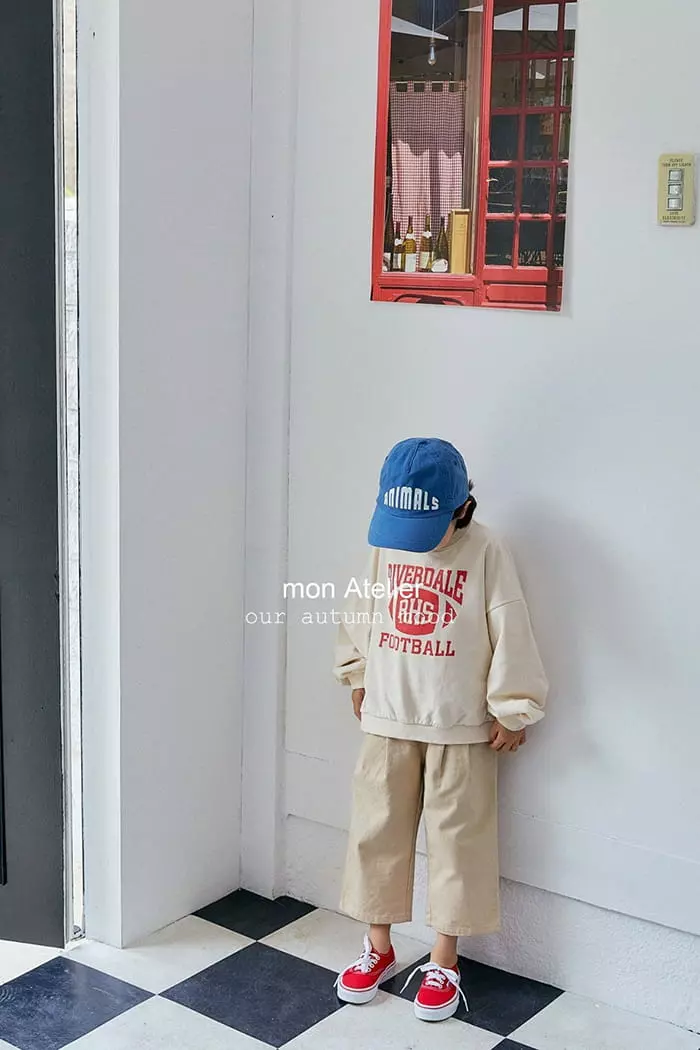 Mon Atelier - Korean Children Fashion - #designkidswear - Football Sweatshirt - 4