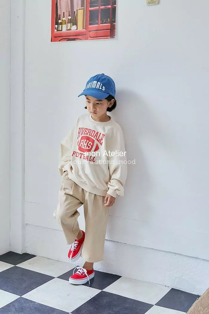 Mon Atelier - Korean Children Fashion - #fashionkids - Football Sweatshirt - 5