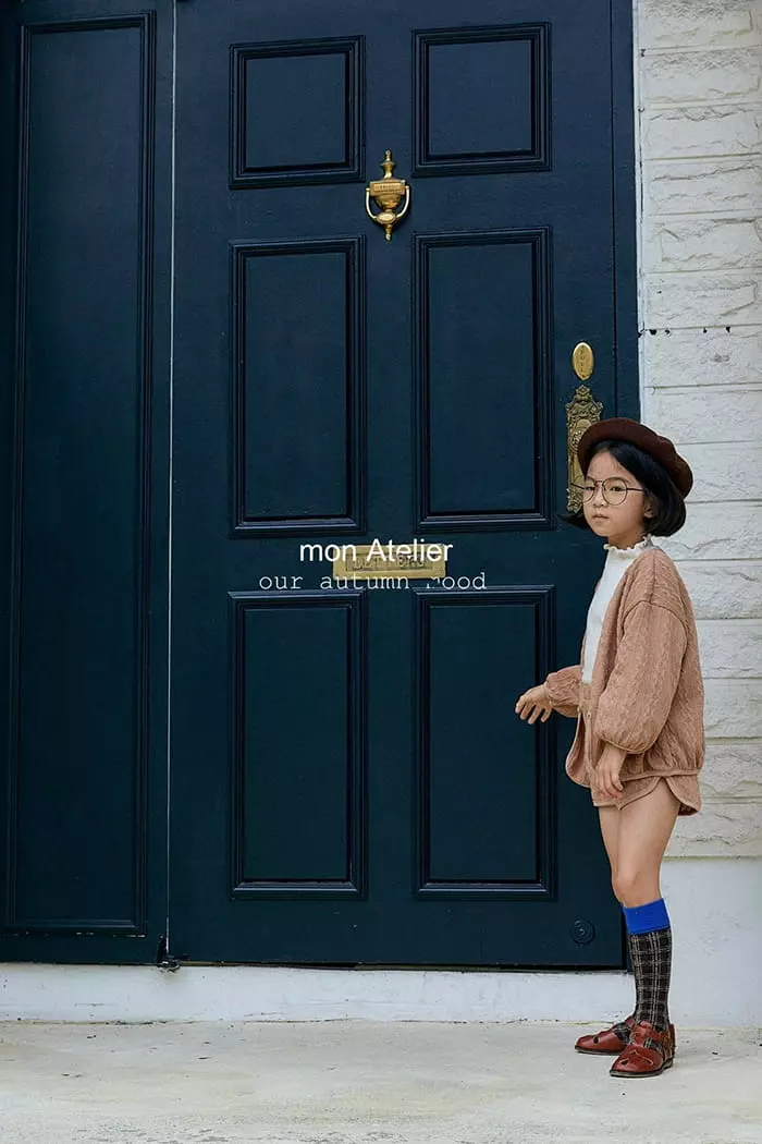 Mon Atelier - Korean Children Fashion - #kidsshorts - Twist Cardigan - 5