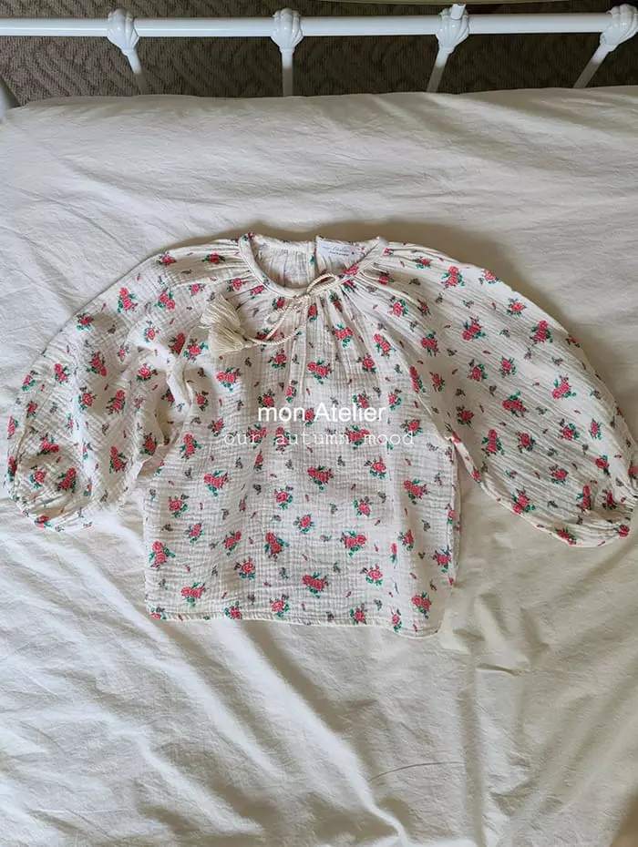 Mon Atelier - Korean Children Fashion - #kidsshorts - Tesle Blouse - 2