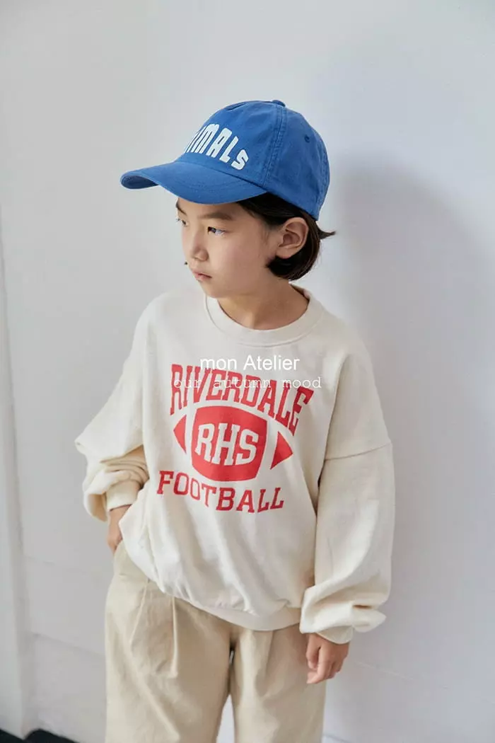 Mon Atelier - Korean Children Fashion - #kidsstore - Football Sweatshirt - 7