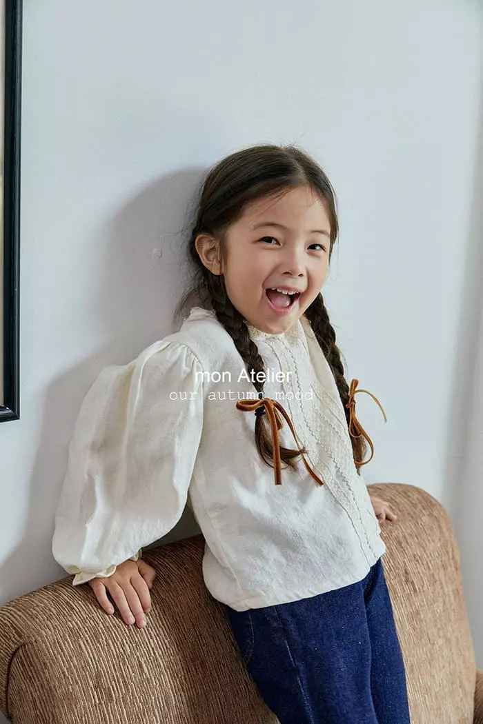 Mon Atelier - Korean Children Fashion - #littlefashionista - Eboni Blouse - 5