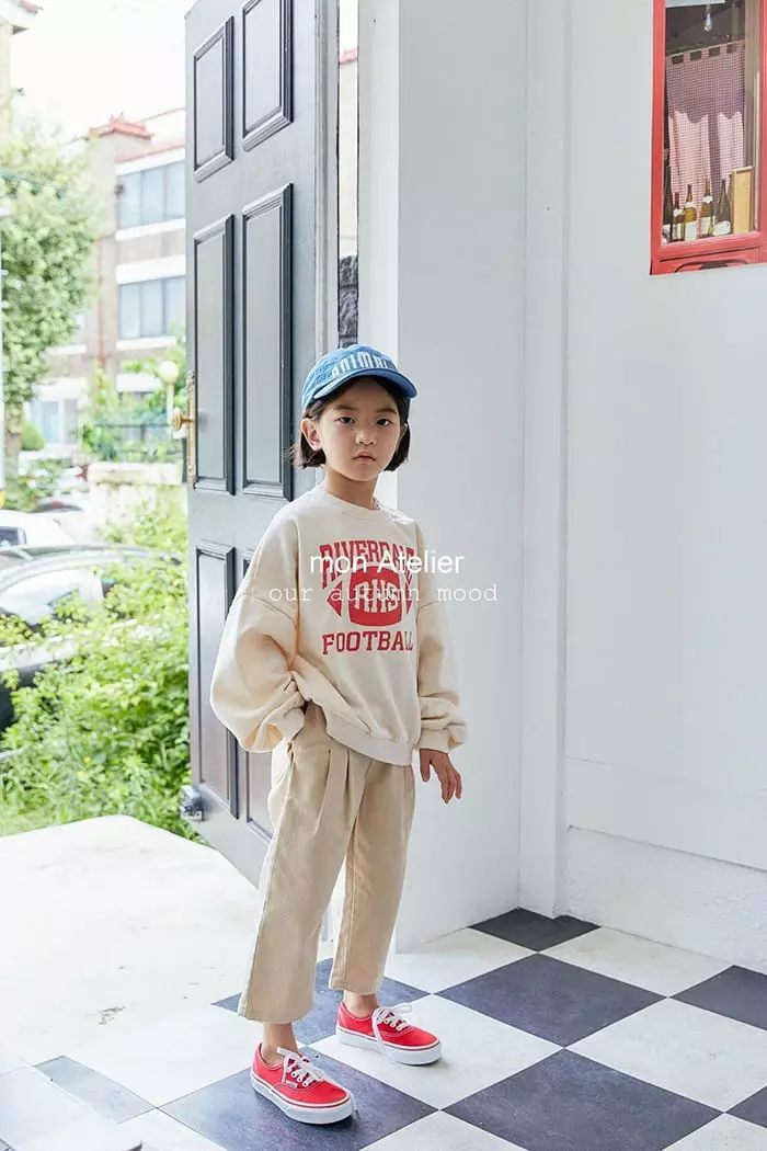 Mon Atelier - Korean Children Fashion - #littlefashionista - Football Sweatshirt - 10