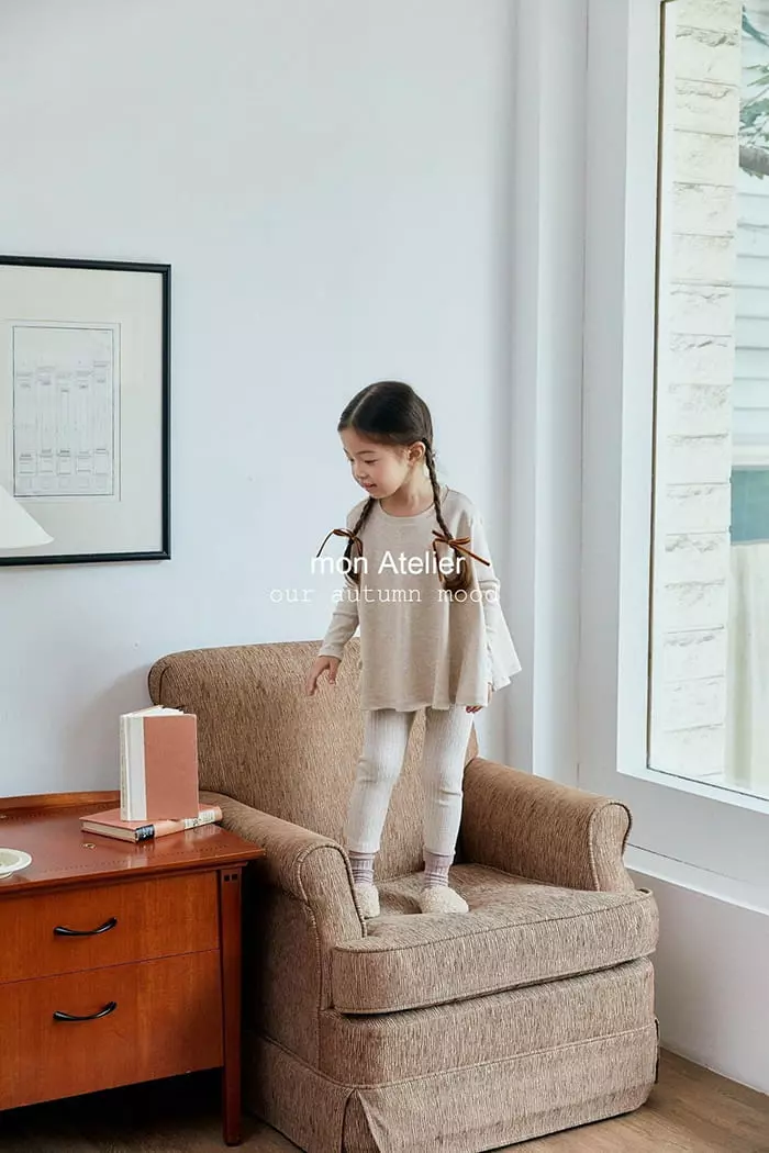 Mon Atelier - Korean Children Fashion - #littlefashionista - Love More Leggings - 4