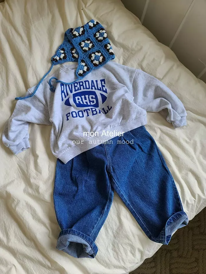 Mon Atelier - Korean Children Fashion - #minifashionista - Football Sweatshirt - 12