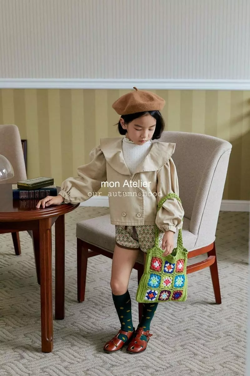 Mon Atelier - Korean Children Fashion - #stylishchildhood - Vivian Jacket Beige - 2