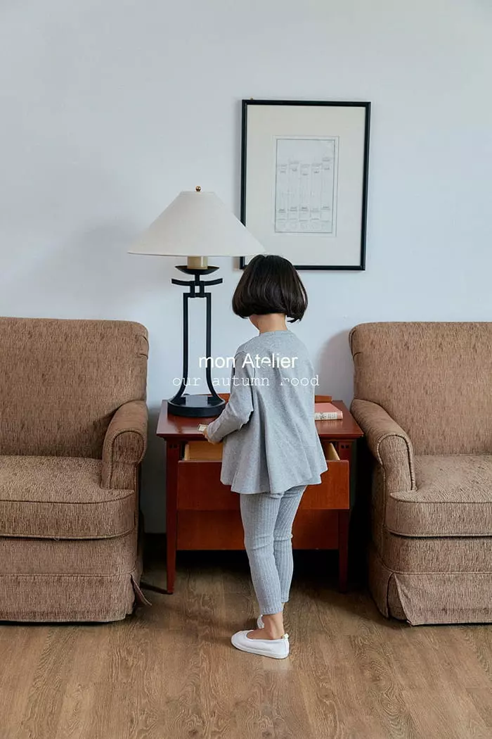 Mon Atelier - Korean Children Fashion - #stylishchildhood - Love More Leggings - 9