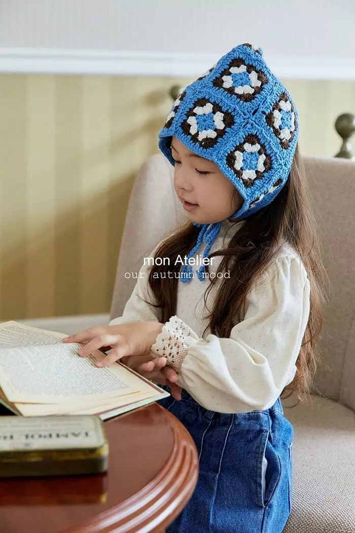 Mon Atelier - Korean Children Fashion - #toddlerclothing - Croshe Bonnet - 5
