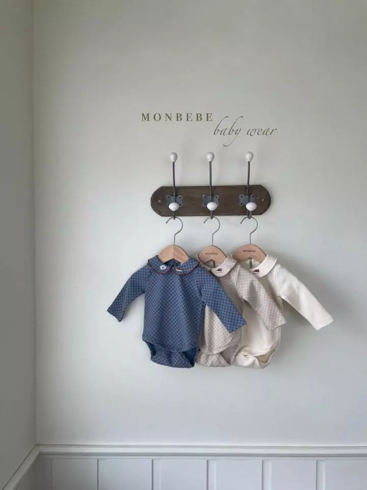 Monbebe - Korean Baby Fashion - #babyboutique - Embroidery Collar Bodysuit - 12