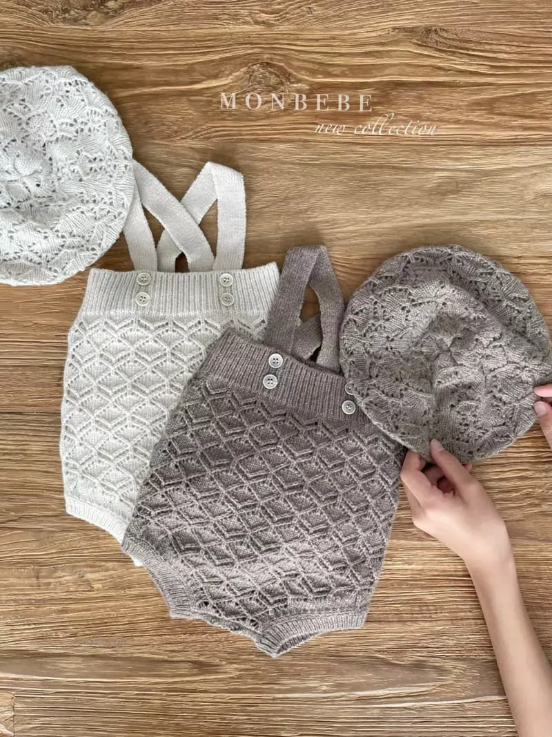Monbebe - Korean Baby Fashion - #babyboutique - Joy Dungarees Bodysuit - 12