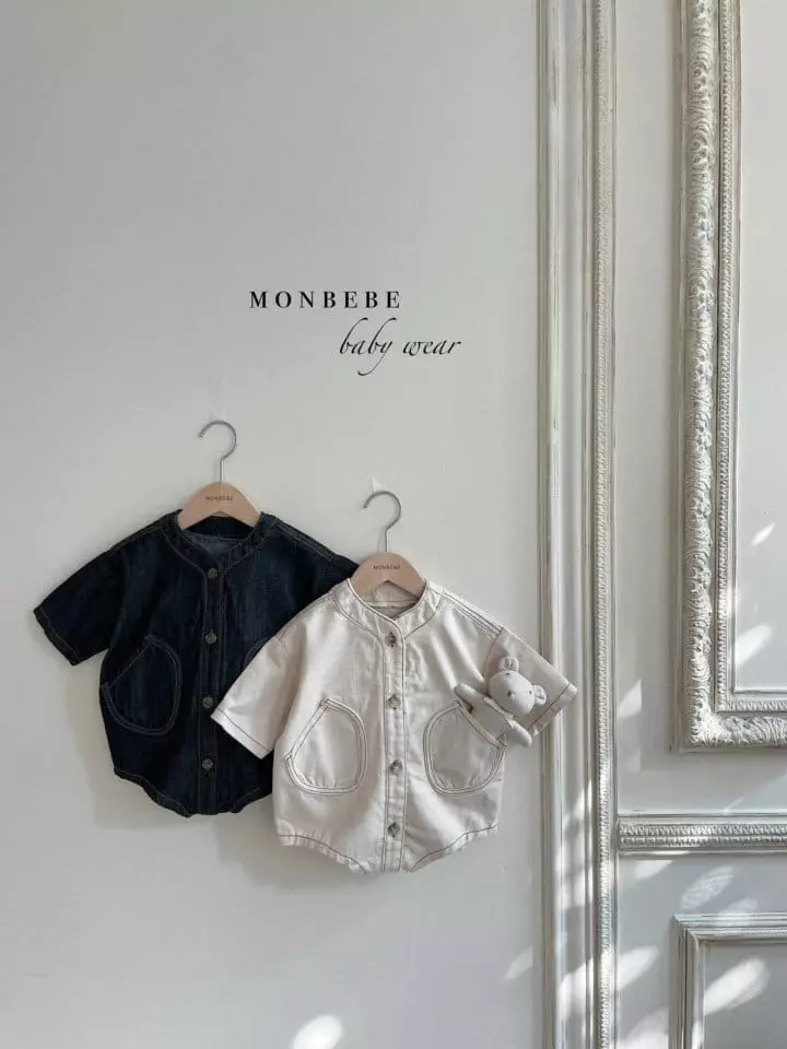 Monbebe - Korean Baby Fashion - #babyboutiqueclothing - Denim Jumpsuit - 6