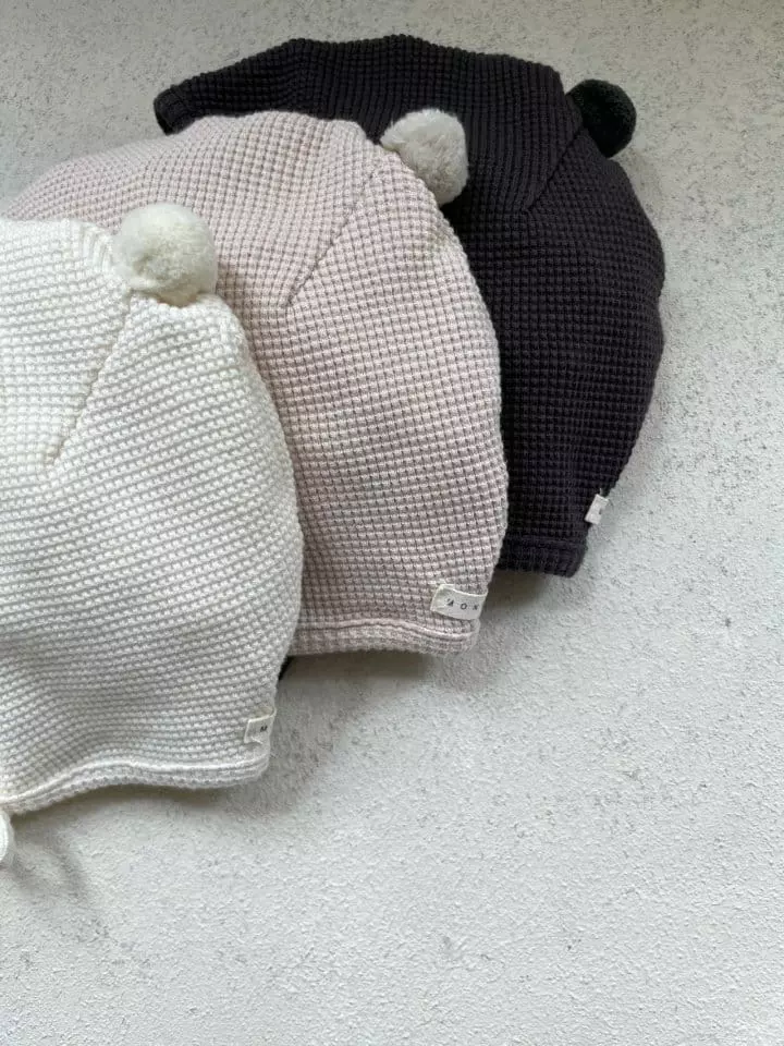Monbebe - Korean Baby Fashion - #babyclothing - Waffle Bonnet - 3