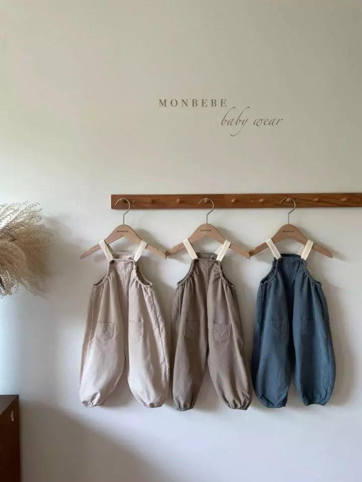 Monbebe - Korean Baby Fashion - #babyclothing - Rib Nuts Dungarees - 12