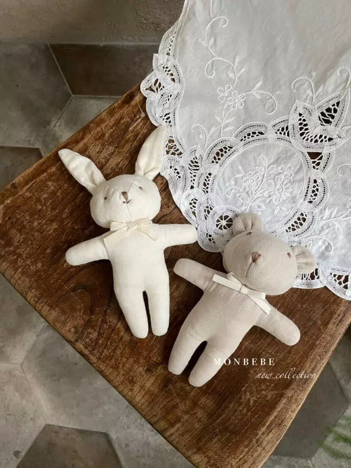 Monbebe - Korean Baby Fashion - #babyclothing - Best Friends Bear Bunny Doll - 2