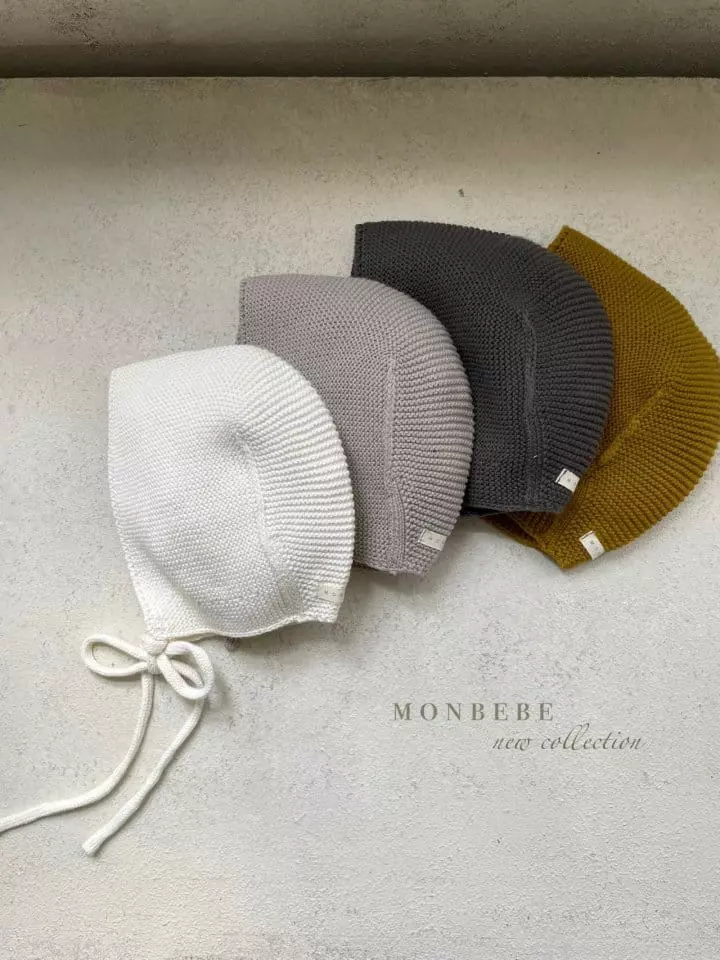 Monbebe - Korean Baby Fashion - #babyclothing - Cotton Caramel Bonnet - 2