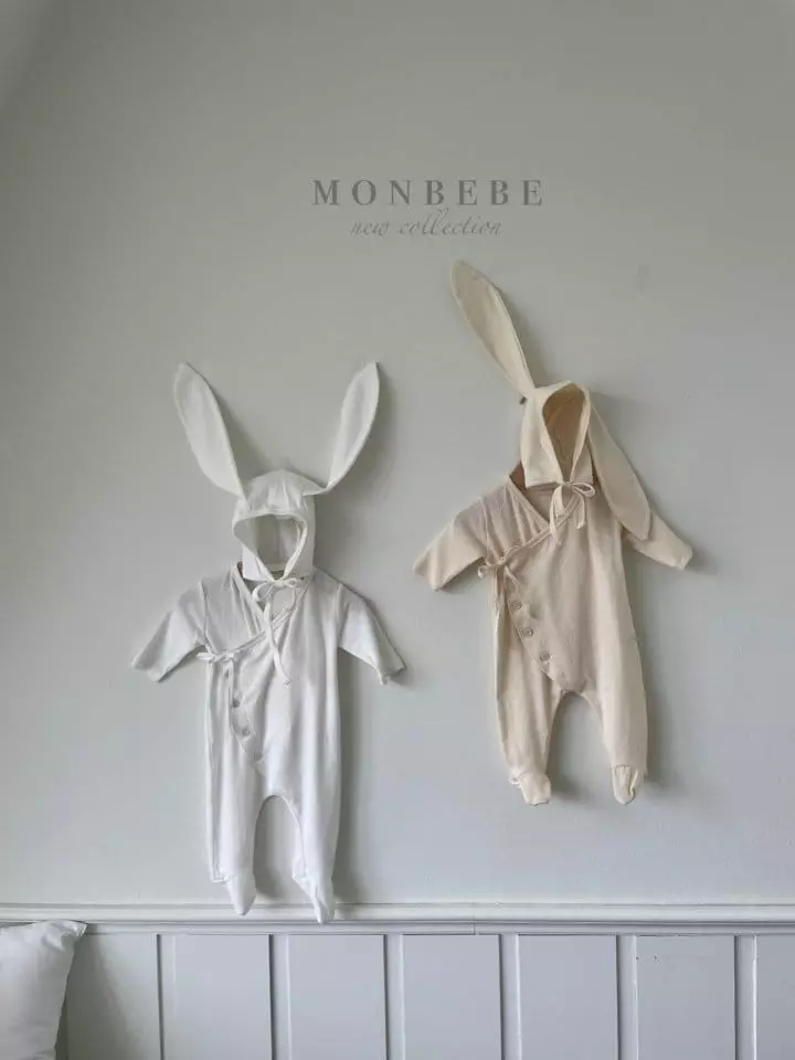 Monbebe - Korean Baby Fashion - #babyfashion - Heart Bunny Bodysuit