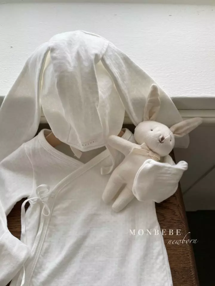 Monbebe - Korean Baby Fashion - #babyfashion - Best Friends Bear Bunny Doll - 4